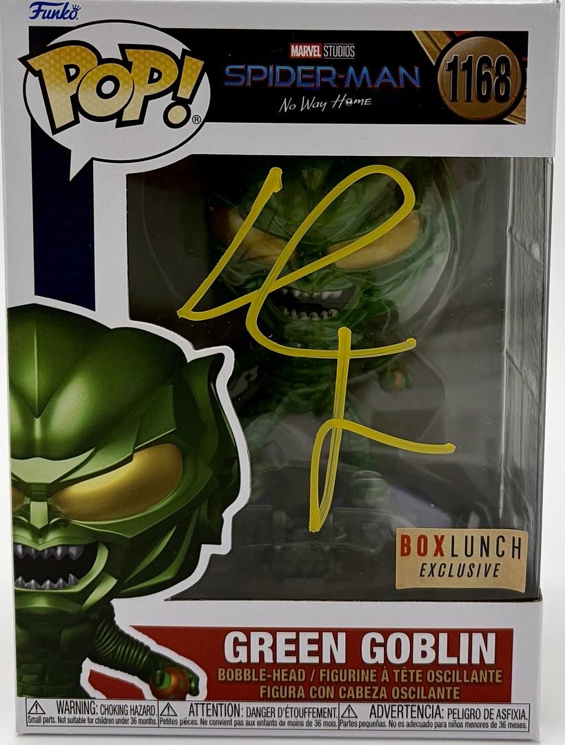 Willem Dafoe Signed Funko Pop #1168 Green Goblin (Spider-Man) - Beckett COA